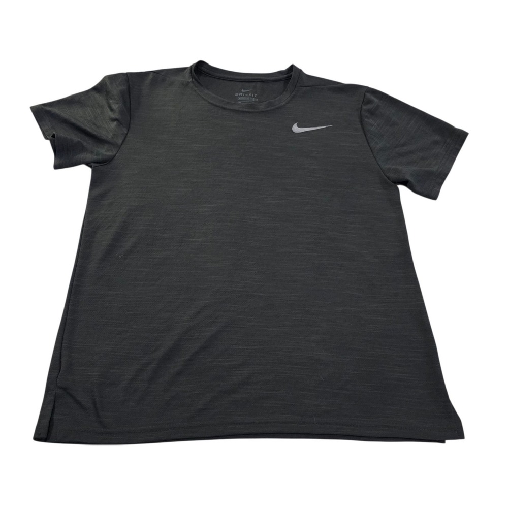 Nike Dri-FIT Short Sleeve Training Shirt Men's M Gray Heather Used